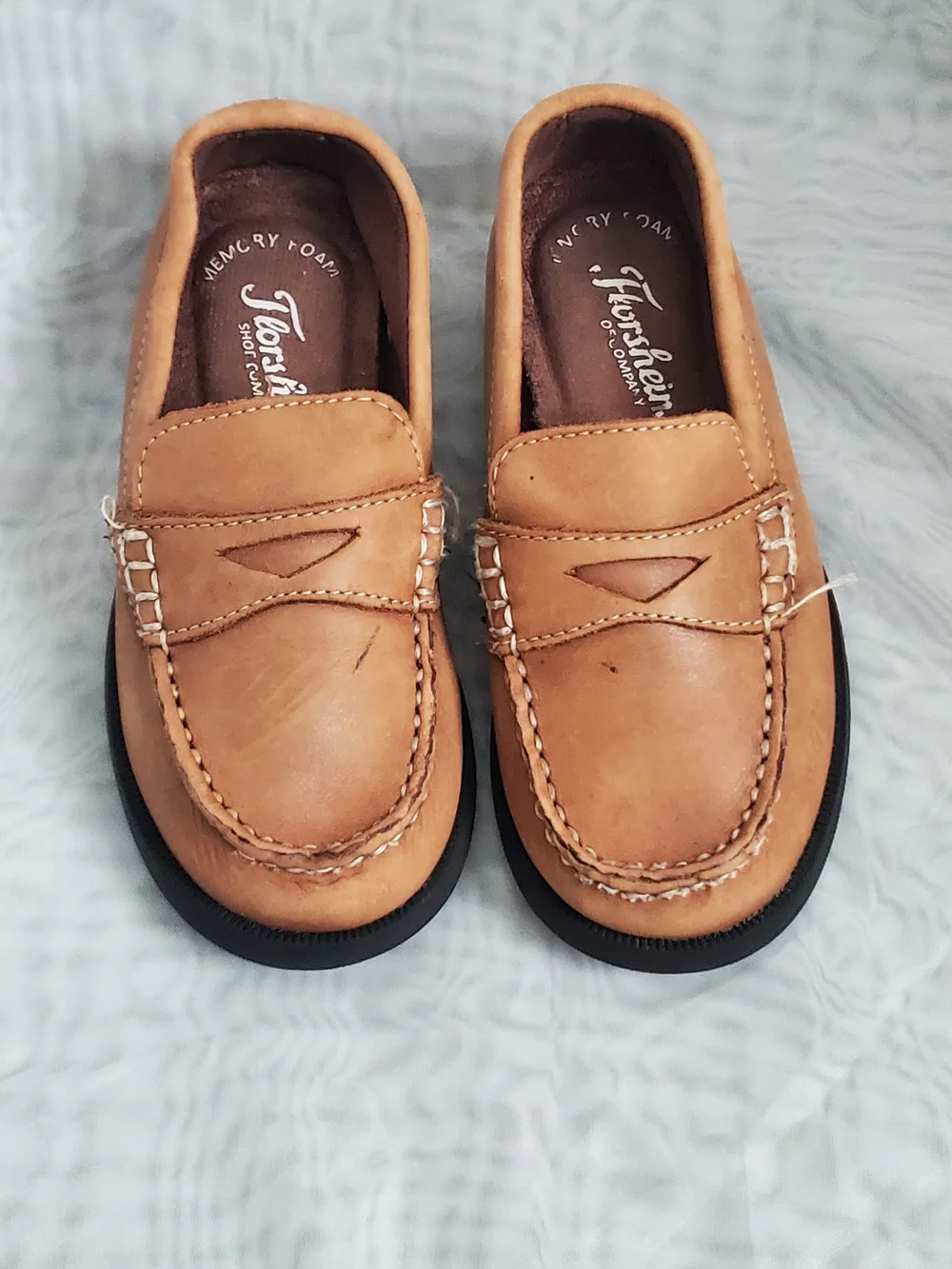 Florsheim Tan Boys' Leather Penny Loafers